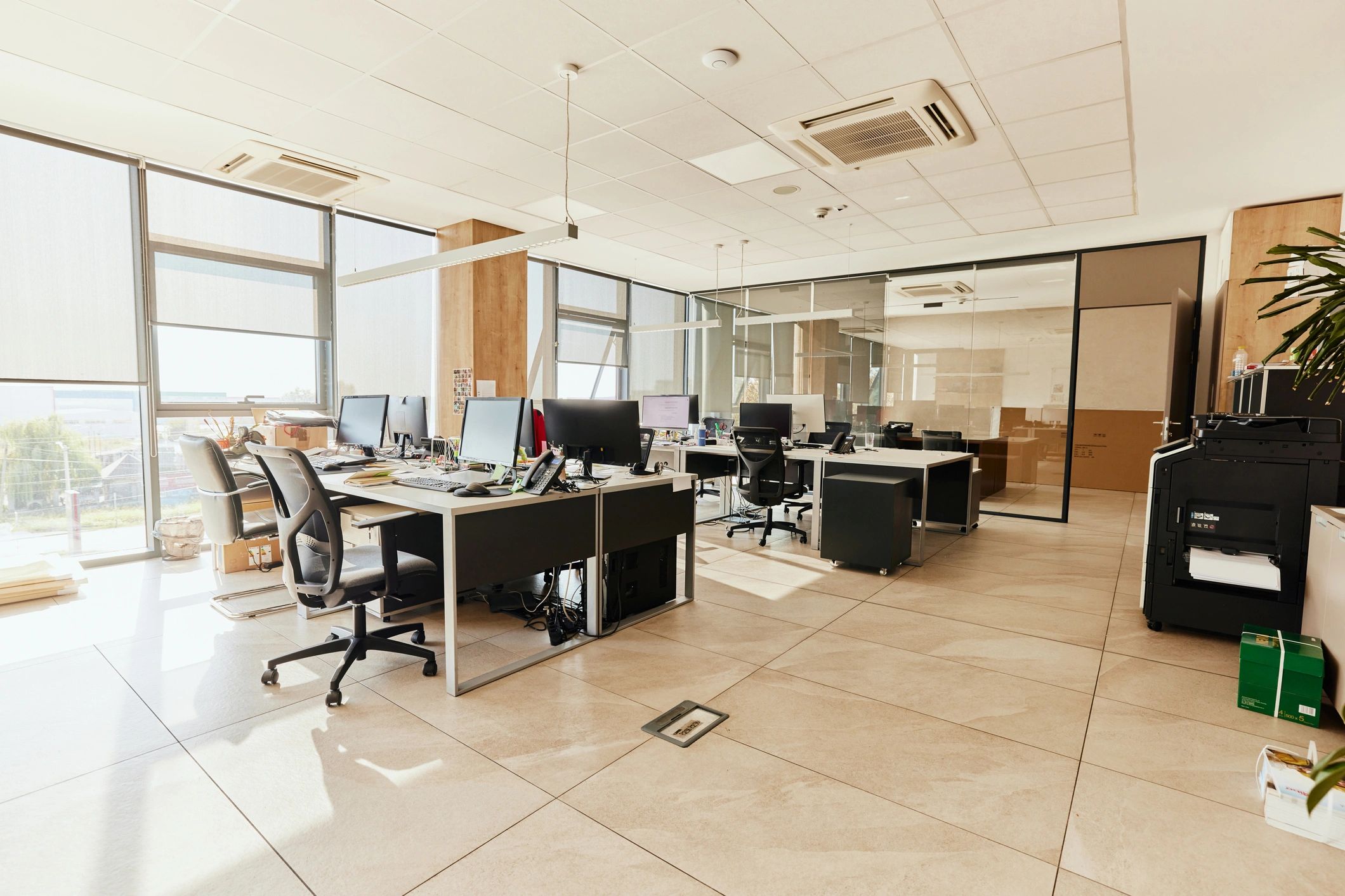 modern real estate office interior